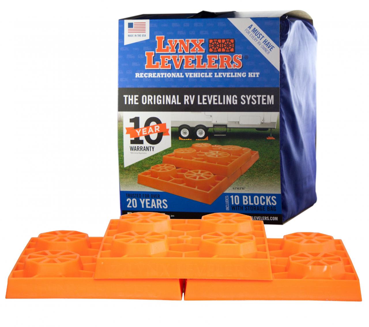 Tri-Lynx 00015 Lynx Leveler for RV Leveling Block with Nylon Storage Case,  (Pack of 10), Leveling & Stabilization - Amazon Canada
