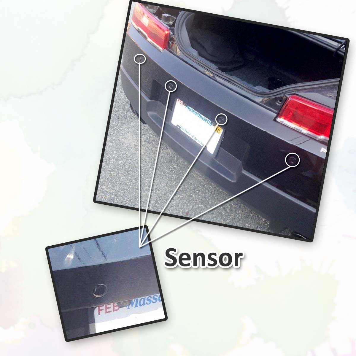 NEW 4 Parking Sensors LED Display Car Reverse Backup Radar System :  Amazon.co.uk: Electronics & Photo