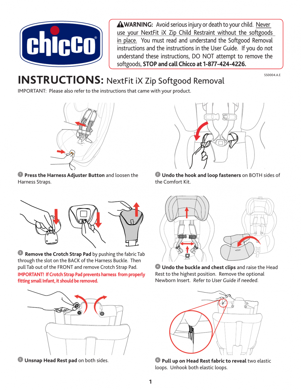 Chicco NextFit® iX Zip Car Seat Product manual | Manualzz