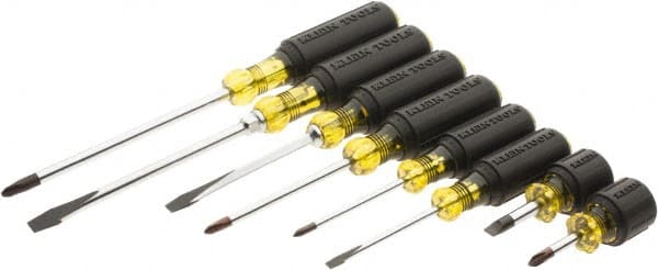 Klein Tools - 8 Piece Phillips & Slotted Screwdriver Set - 06515407 - MSC  Industrial Supply
