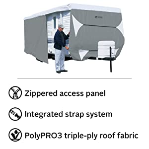 Classic Accessories Over Drive PermaPRO Travel Trailer Cover 22-ft- 24-ft  in the Recreational Vehicle Accessories department at Lowes.com