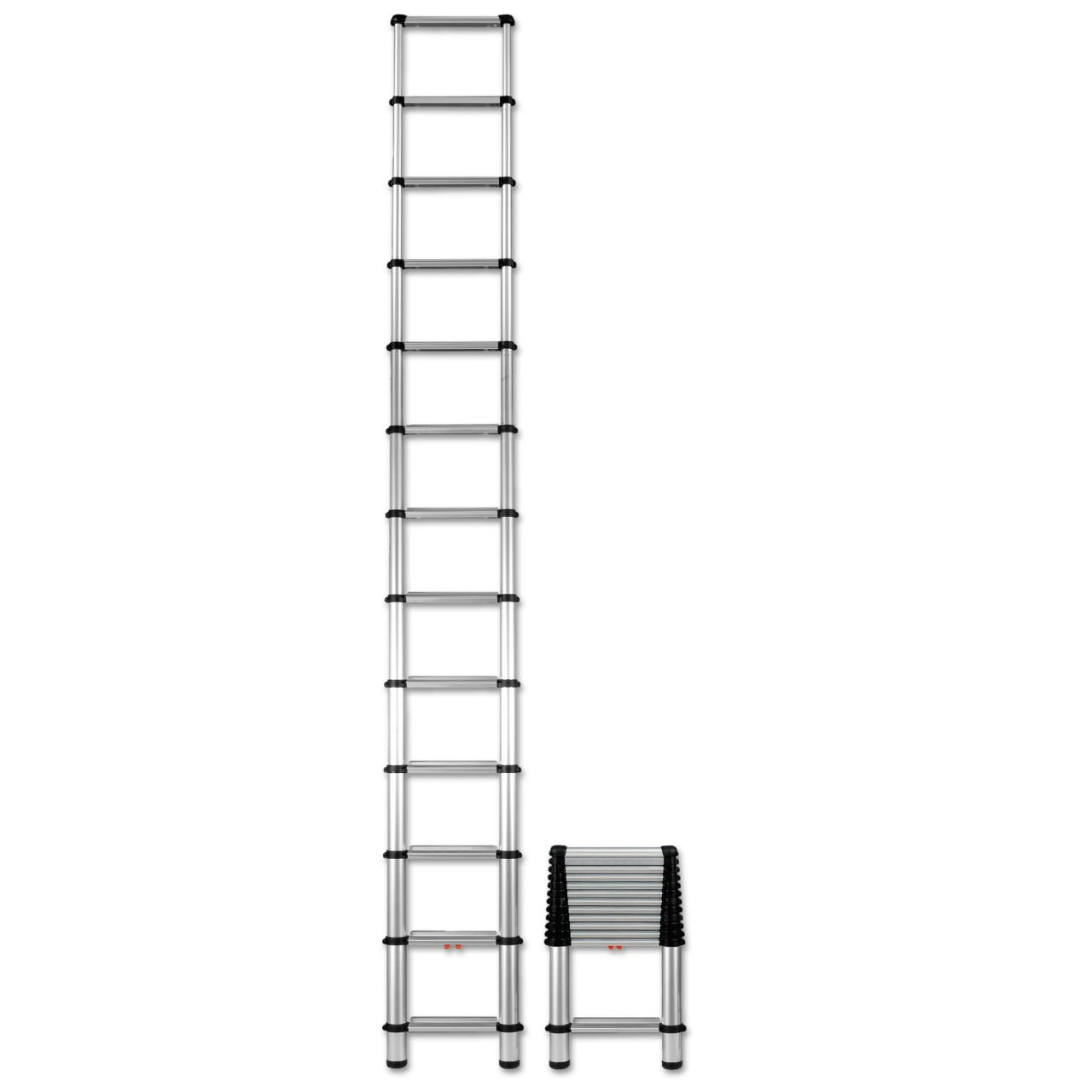 Buy Telesteps 1600EP The World's Only Fully Automatic Telescoping Ladders,  with Patented One-Touch Release, OSHA Compliant 12.5 ft Extended Height, Up  to 16 ft Reach may be possible, Wide Pro Step, Telescoping