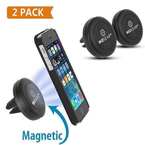 Magnetic Mount, WizGear [2 PACK] Universal Air Vent Magnetic Car Mount  Phone Holder, for Cell Phones and Mini Tablets with Fast Swift-Snap  Technology, - With 4 Metal Plates - buy Magnetic Mount,