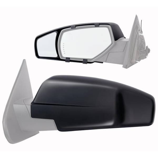 Fit System 80710 Snap-on Black Towing Mirror for Dodge RAM 1500/2500/3500 -  Pair - Automotive - Towing & Hitches - Towing Accessories - Towing Mirrors