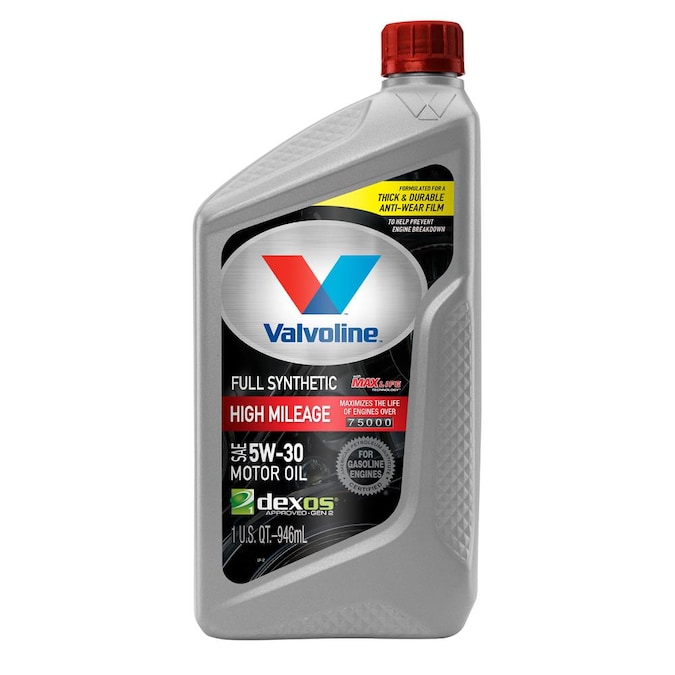 Valvoline Full Synthetic High Mileage MaxLife SAE 5W-30 Motor Oil- 1 Quart  in the Motor Oil & Additives department at Lowes.com