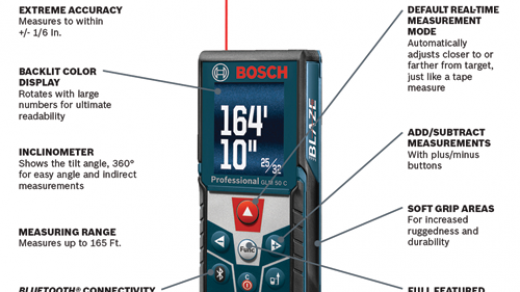 GLM 50 C | 165 Ft. Laser Measure | Bosch Power Tools