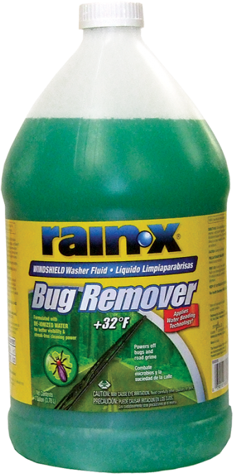 Rain X Bug Remover Windshield Wiper Fluid - Windshield Washer Fluid | Full  Size PNG Download | SeekPNG