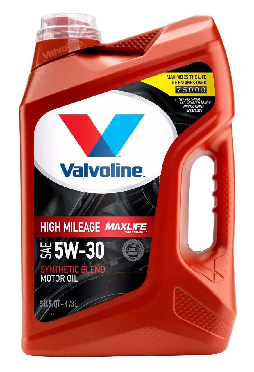 Buy Valvoline High Mileage with MaxLife Technology SAE 5W-30 Synthetic  Blend Motor Oil 5 QT Online in Vietnam. B00AM1Z67O