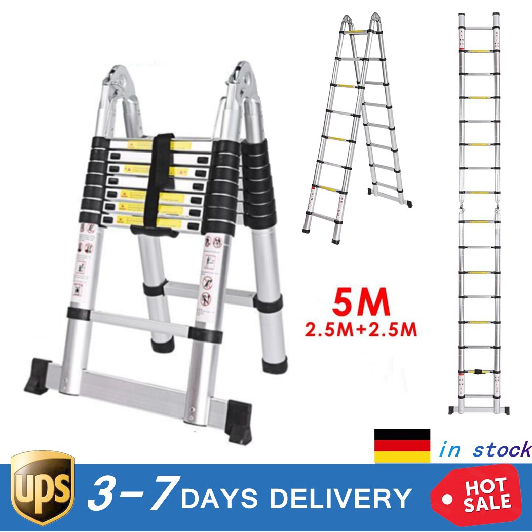 Finether 4.1M Aluminium Telescopic Ladder