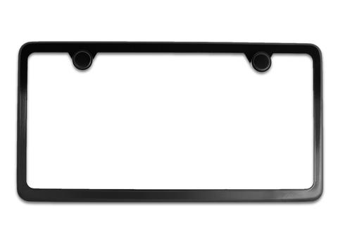 License Plate Frame Kit (Premium Hand Polished Stainless Steel) | Includes  US/Import Style Steel Mounting Hardware | 2 Hole Frame Holder- Standard Non  Anti-Theft Style (easier to remove) | By DFDM National-