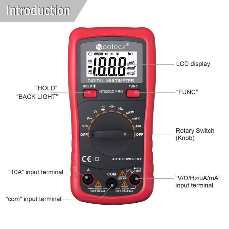 2000 Counts PRO Pocket Digital Multimeter | Xtreme Safety