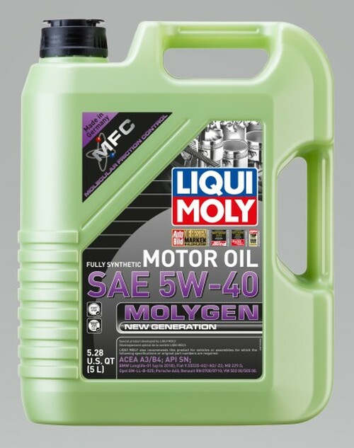 Liqui Moly 2041 Premium 5W-40 Synthetic Motor Oil - 5 Liter Jug