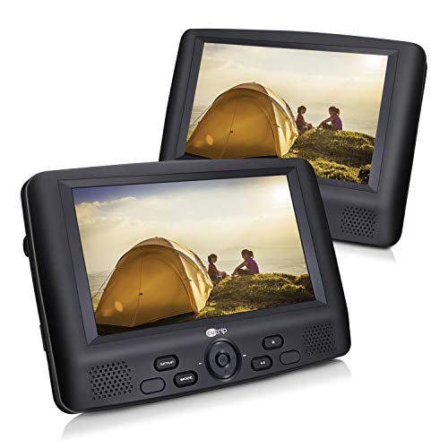CUTRIP CUTRIP 9 Inch Dual Screen Portable DVD Player, 5 Hours Built-in  Rechargeable Battery, Support USB/SD, Region Free: Buy Online at Best Price  in UAE - Amazon.ae