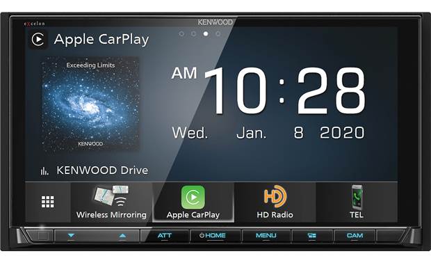 Kenwood DMX957XR - Double Din Mechless Radio with Carplay & Android Auto -  Car Stereos and head-unit receivers - Custom Sounds & Tint