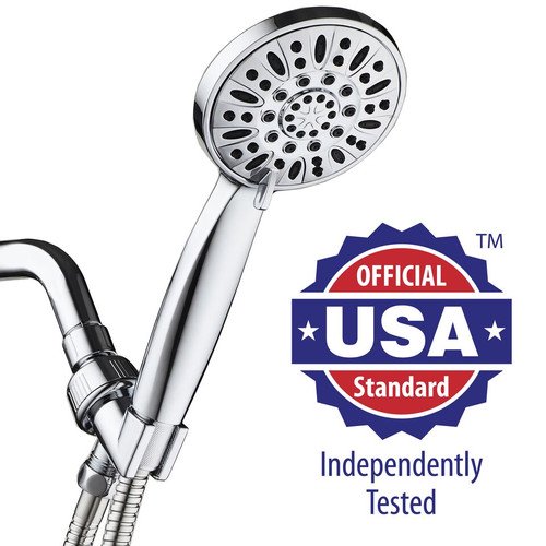 Buy AquaDance Total Chrome Premium High Pressure 48-setting 3-Way Combo for  The Best of Both Worlds – Enjoy Luxurious 6-setting Rain Shower Head and  6-Setting Hand Held Shower Separately or Together Online
