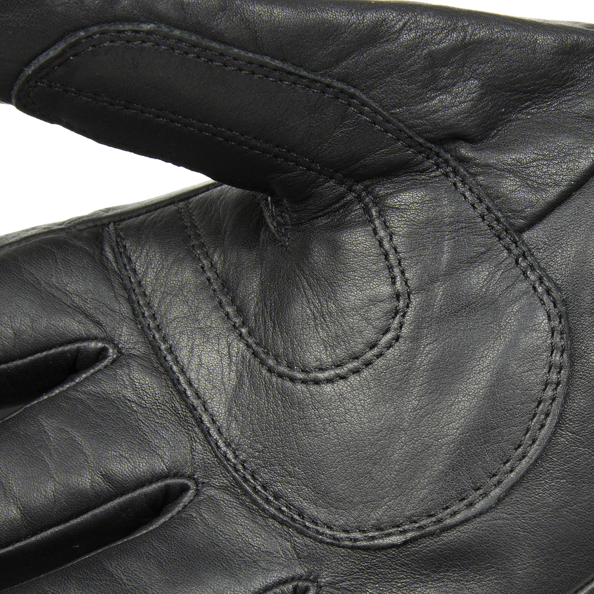 Black, XXX-Large Mossi Leather Snowmobile Gloves BCS-710-18