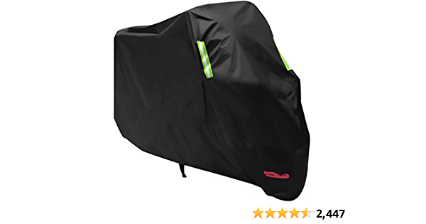 Waterproof Motorcycle Cover, All Weather Outdoor Protection, 210D Oxford  Durable and Tear Proof for 104 inches XXL Motorcycles like Honda, Yamaha,  Suzuki, Harley and More : Amazon.ae