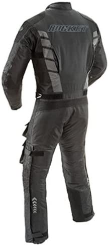 Joe Rocket Survivor Mens Waterproof 1-Piece Motorcycle Riding Suit  Black/Black, Large Automotive Protective Gear prb.org.af