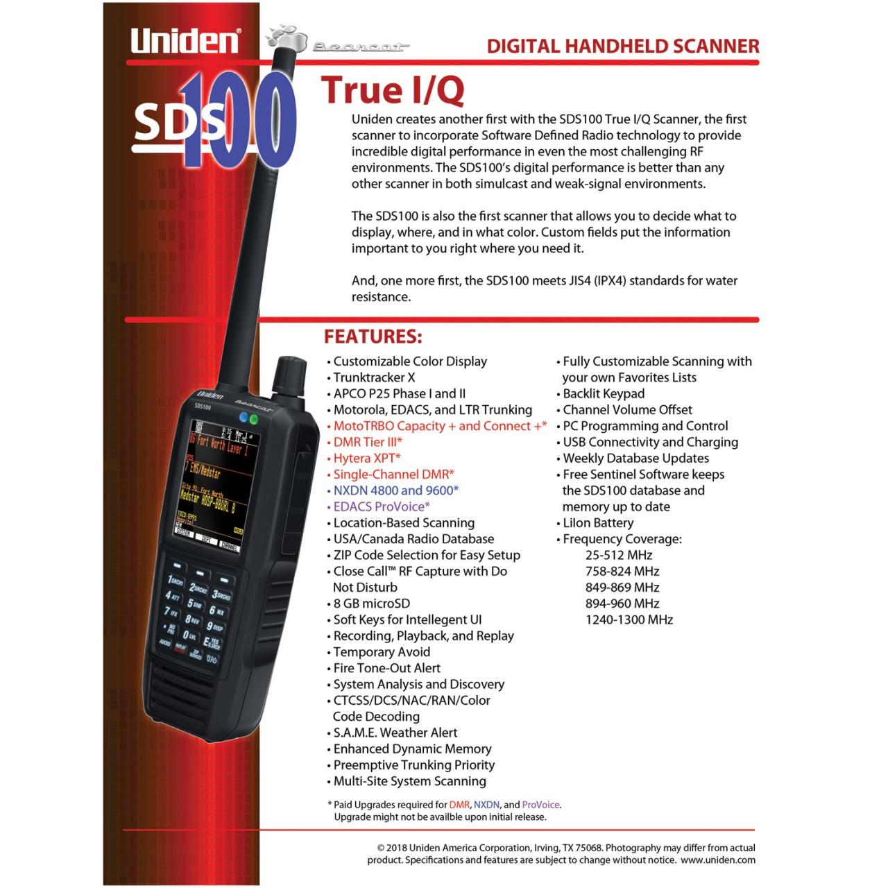 UNIDEN Digital LCD Handheld Police Scanner, Number of Channels 25,000 -  45NP36|BCD325P2 - Grainger