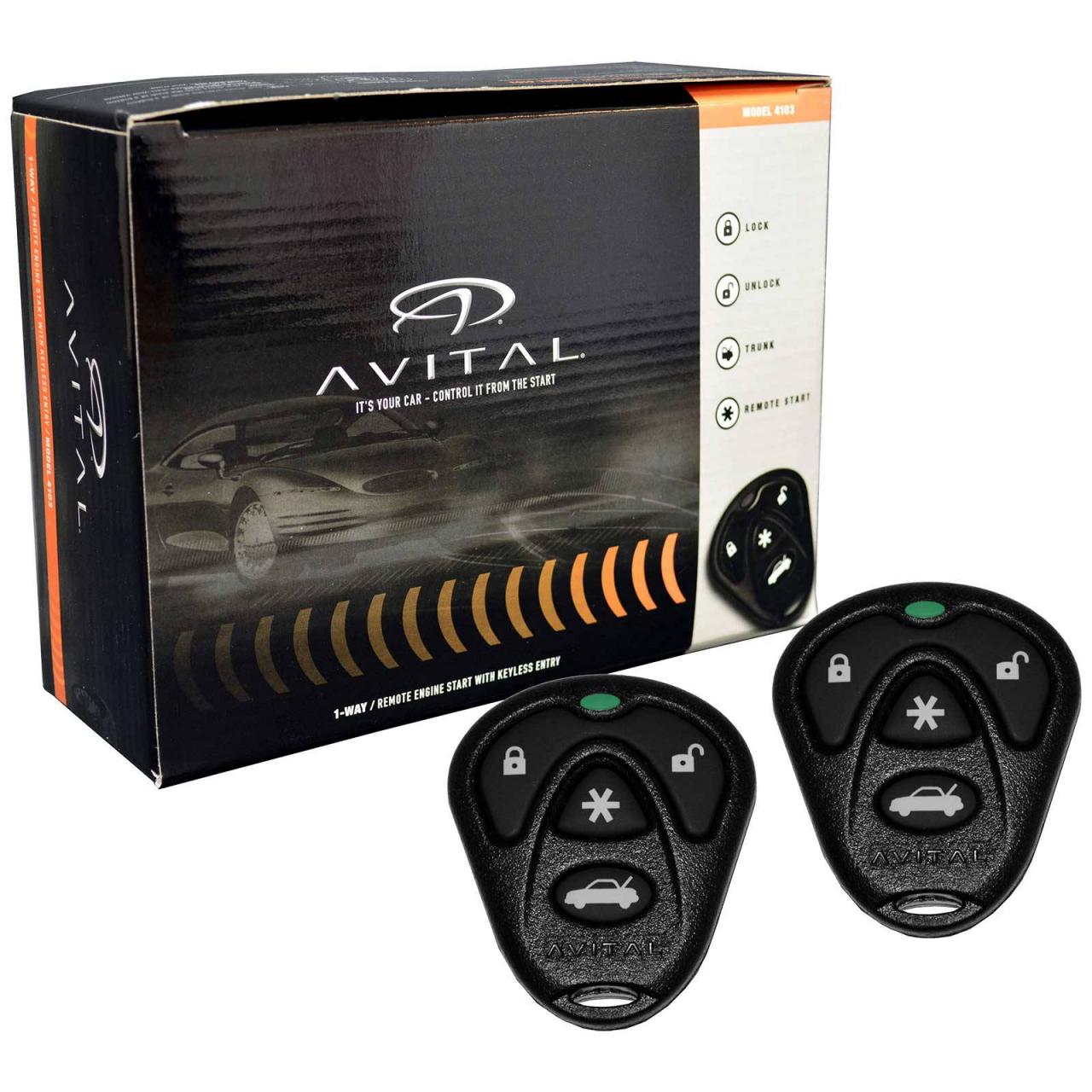 UPC 052778843655 - Avital 4103LX Remote Start System with Two 4-Button  Remote | upcitemdb.com