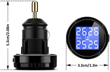 Amazon.com: YOKARO Wireless TPMS Tire Pressure Monitoring System with  Pressure and Temperature Display for Cars, Trailer, and 4 Wheeled Vehicles,  4 External Cap Sensors : Automotive