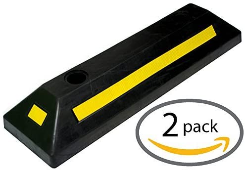 Bunkerwall Heavy Duty Rubber Parking Guide Car Garage Wheel Stop Stoppers-2  Pack Professional Grade Bw3312 2 Pack : Amazon.co.uk: Automotive