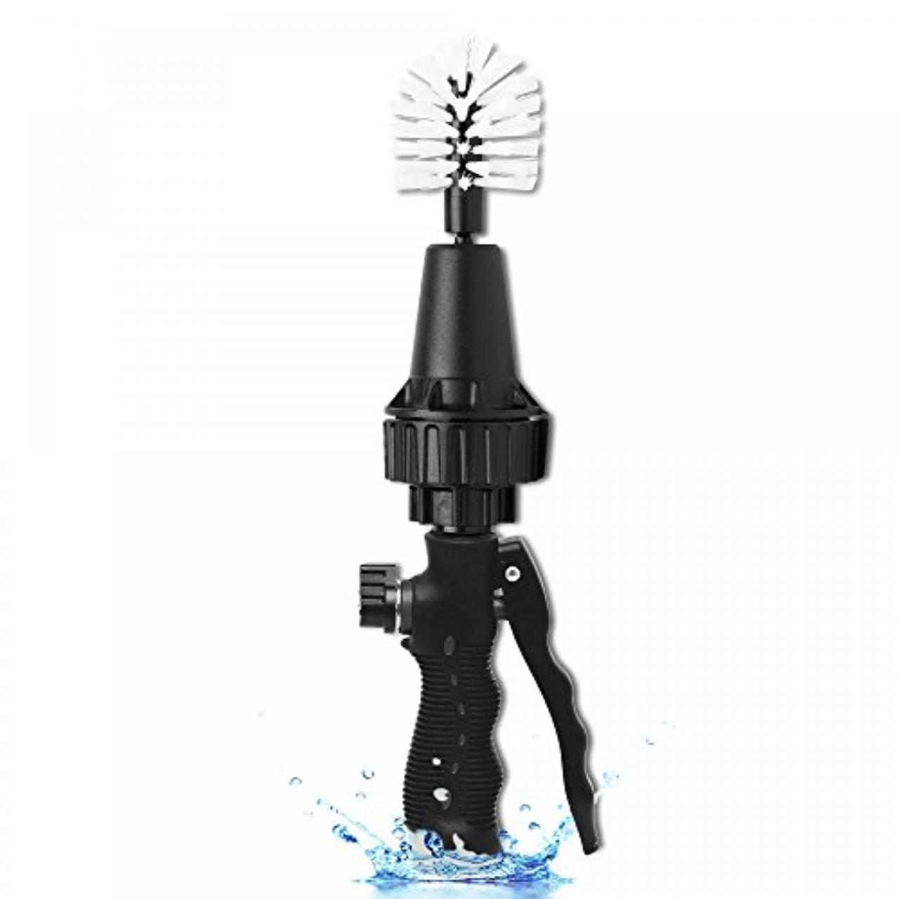 Snapklik.com: Brush Hero Pro- Wheel Brush With Metal Flow Control Trigger,  Premium Water-Powered Turbine For Rims, Engines, Bikes, Equipment,  Furniture And More
