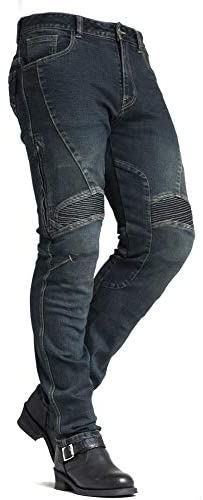 MAXLER JEAN Biker Jeans for men - Slim Straight Fit Motorcycle Riding Pants,  1604 Blue (Size 36): Buy Online at Best Price in UAE - Amazon.ae