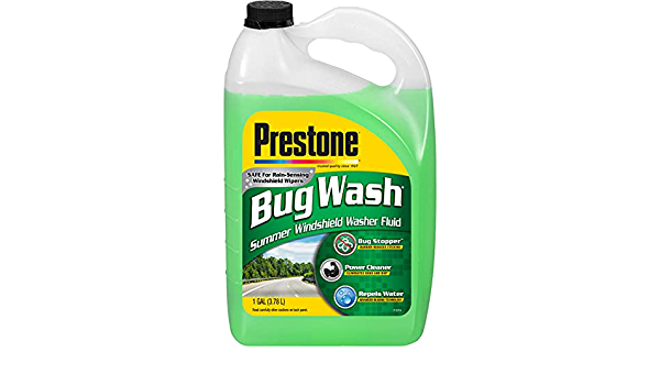 Prestone AS657-6PK Bug Wash Windshield Washer Fluid, 1 Gallon (Pack of 6) :  Amazon.co.uk: Automotive