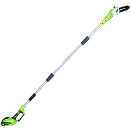 Greenworks 8-Inch 40V Cordless Pole Saw 2.0Ah Battery and Charger Included  PS40L210 Mowers & Outdoor Power Tools Pole Saws ekoios.vn