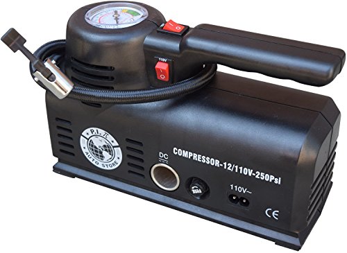 Buy Tire Inflator - YS-205.2 - Dual Electric Power 12V DC (car) 110V/120V  AC (mains). Portable Air Compressor Pump with storage bag. By P.I.Auto Store  Online in Hong Kong. B01DV62354