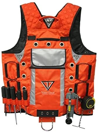 XL High Visibility Tool Vest 2.0 with Built in Hydration Pouch -  Electricians, Surveyors, Construction (Orange) - (Large - XXX-Large), Life  Jackets & Vests - Amazon Canada