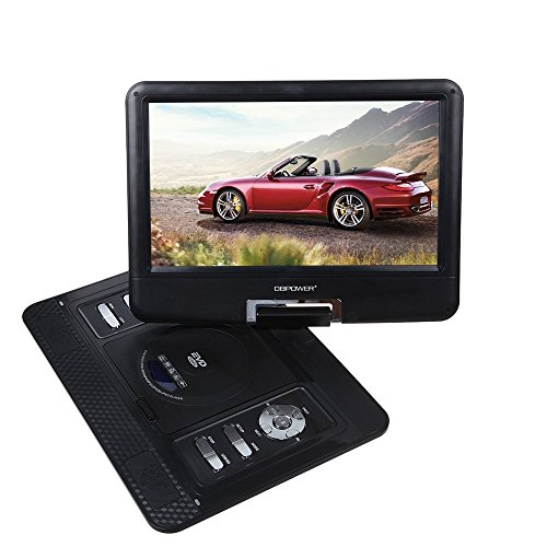 electronics car dvd player: Preview : DBPOWER 10.5-Inch Portable DVD Player  with Rechargeable Battery, SD Card Slot and USB Port - Black