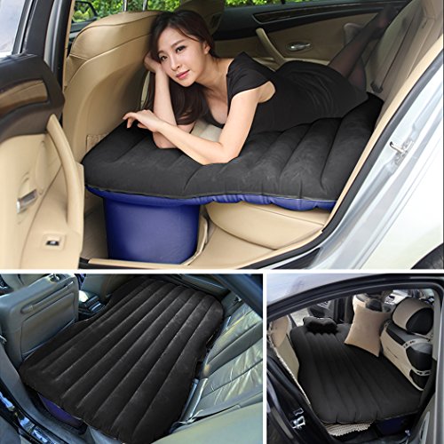 ANCHEER Multifunctional Inflatable Car Mattress, Car Inflation Bed, Travel  Air Bed Camping Car Back Seat, Extra Mattress,with Repair Pad, Air Pump for  Travel (Blue-Black) | Pricepulse