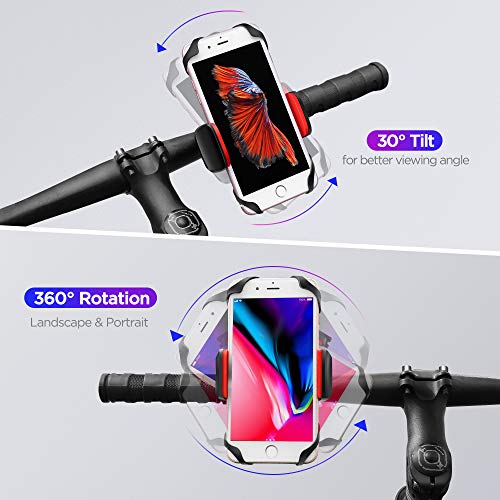 Motorbike ATV IPOW Metal Bike & Motorcycle Cell Phone Mount with  Unbreakable Metal Handlebar Holder for Bicycle Fits iPhone Samsung or Any  Smartphone/GPS