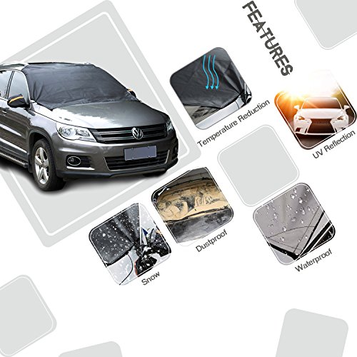 Chanvi Windshield Cover Snow Ice Frost Rain Resistant, Waterproof Windproof  Dustproof Outdoor Car Covers-2 Color momo-carover: Buy Online at Best Price  in UAE - Amazon.ae