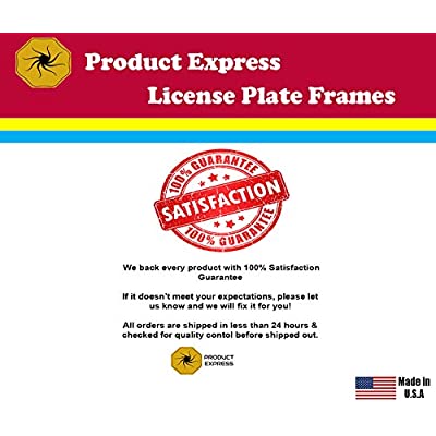Buy Product Express Personalized Custom Made Black Metal License Plate  Frame Tag Cover Online in Georgia. B01CLXEPP4