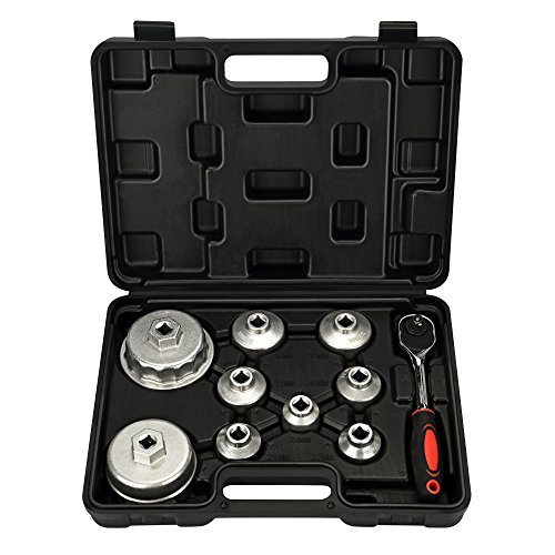 Review for Mofeez Oil Filter Cap Wrench Metric 10-Piece Socket Set Tool Kit  24mm to 65mm for BMW, Mercedes, VW Paper Toyota 1.8L 2.5L 5.7L Engine