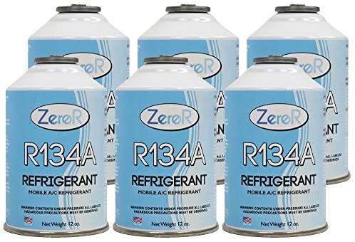 ZeroR R134a Refrigerant for MVAC use in a 12oz Self-Sealing Container (6  Pack)