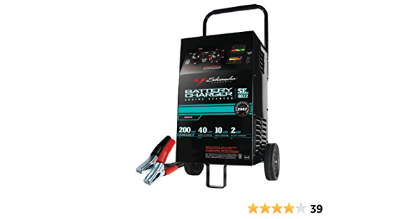 Schumacher SE-4022 2/10/40/200 Amp Manual Wheeled Battery Charger and  Tester, Battery Testers - Amazon Canada