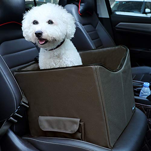 Petsfit Dog Car Seat, Pet Travel Car Booster Seat with Safety Belt,  Washable Double-Sided Cushion and Storage Pocket for Pets- Buy Online in  Morocco at desertcart.ma. ProductId : 42733148.