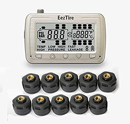 EEZTire-TPMS Real Time/24x7 Tire Pressure Monitoring System (TPMS10) - 10  Anit-Theft Sensors, incl. 3-Year Warranty in Saudi Arabia - binge.sa