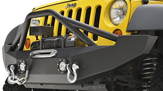 E-Autogrilles 07-17 Jeep Wrangler JK Off Road Front Bumper with LED Lights  & Winch Plate Black Textured (51-0391)- Buy Online in Antigua and  Barbuda at antigua.desertcart.com. ProductId : 37821477.