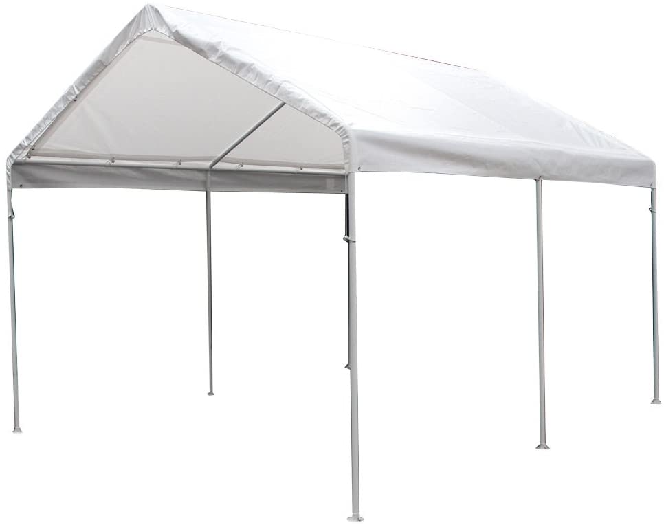 King Canopy 10 Foot x 20 Foot Universal Canopy with White Cover and  Drawstrings