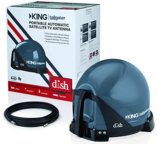 KING VQ4500 Tailgater Portable/Roof Mountable Satellite TV Antenna (for use  with DISH) , Gray , Western Arc Satellites | Pricepulse