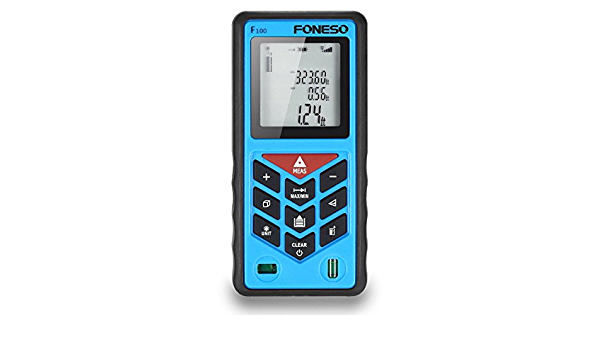 Laser Measure, Foneso F100 328ft Distance Measurering Tool with 100m Range  and Backlit Display : Amazon.in