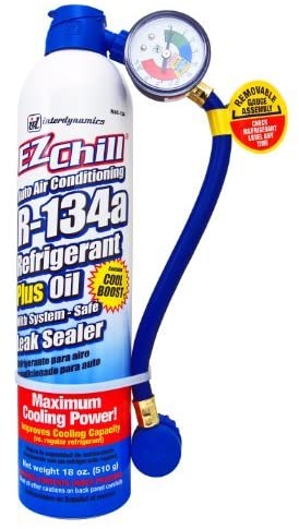 InterDynamics MAC-134 EZ Chill Refrigerant Refill with Charging Hose and  Gauge - 18 oz.- 2 Pack : Amazon.co.uk: Grocery