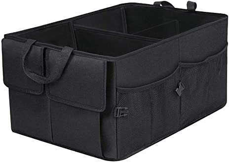 Easily Expandable Folding Compartments Suit for Any vehicles EcoNour Auto  Trunk Storage Organizer Collapsible Storage Container Bin with Pockets  Portable Cargo Carrier for Car Truck SUV Van Automotive Consoles &  Organizers radio666.com