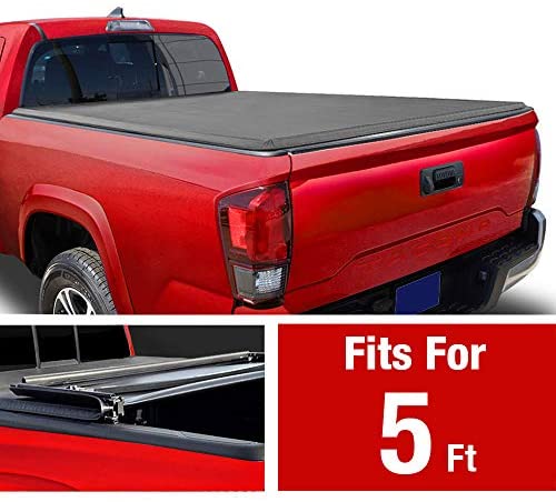 MaxMate Soft Tri-Fold Truck Bed Tonneau Cover Compatible with 2005-2015  Toyota Tacoma | Fleetside 5' Bed: Buy Online at Best Price in UAE -  Amazon.ae