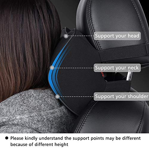 Aukee Genuine Leather Lumbar Support Cushion, Car Back Pillow with Memory  Foam, Orthopedic Design for Back Pain Relief, Lower Back Pillow for  Computer/Office Chair, Car Seat etc. â€“ Black (1 Pack)